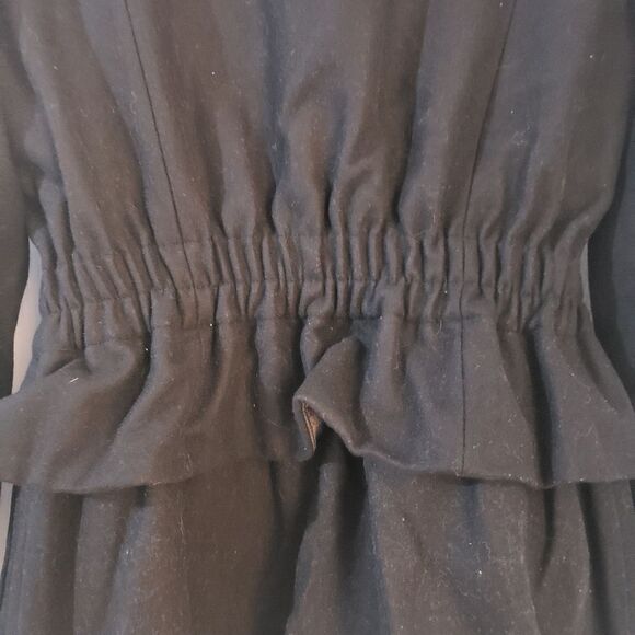 Victoria's Secret Black Coat Sz Large - Picture 2 of 5